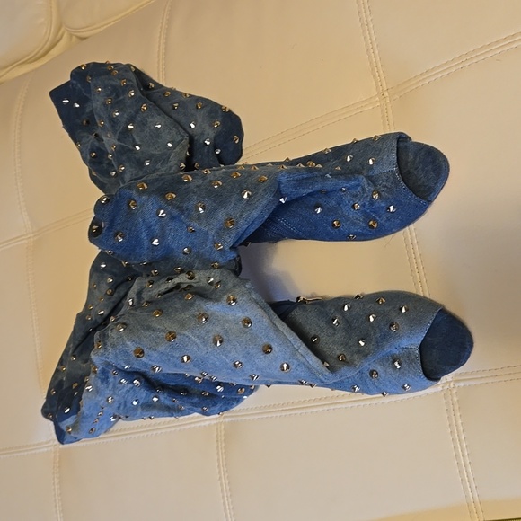 GoJane jean studded over the knee, high-heeled boots - Picture 12 of 12